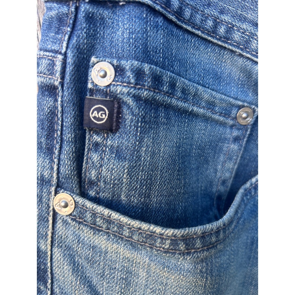 AG Adriano Goldschmied The Protege Straight Leg Men Jeans distressed Blue Denim - Picture 4 of 10